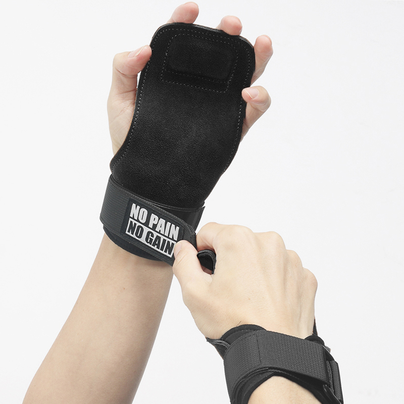 Crossfit Training Gear - Cowhide-ウェイトリフティング用の滑り止めフィットネスグローブ,クロスフィットトレーニング機器,耐摩耗性,手のひら保護