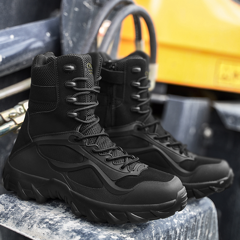 Crossfit Outdoor - 男性靴戦術ブーツ特殊部隊フィールドマンブーツ軽量屋外ノンスリップ男性 Zapatillas Hombre オートバイブーツ