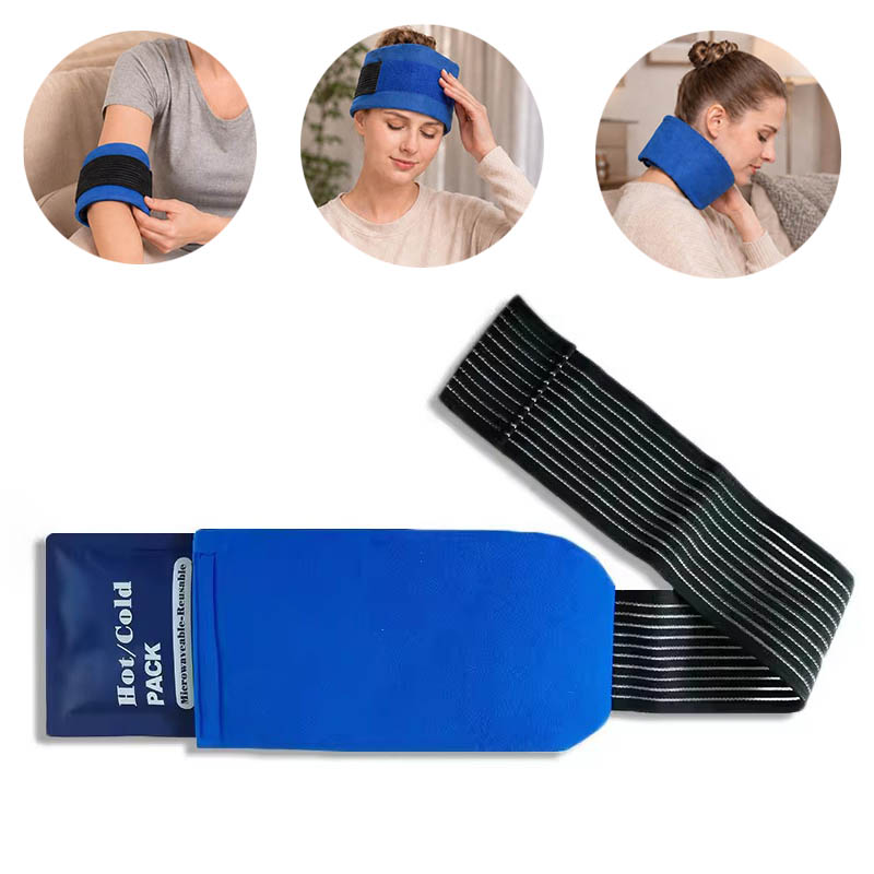 Wrist Wrap Support - 再利用可能なアイスジェルパック ソフト冷温湿布パック 肘、足、膝、手首、脚、首の健康管理用 調節可能な温冷湿布パック