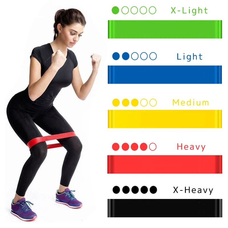 Crossfit Training Gear - ポータブルフィットネストレーニング機器ゴム抵抗バンドヨガジム弾性ガム強度ピラティスクロスフィット女性重量スポーツ