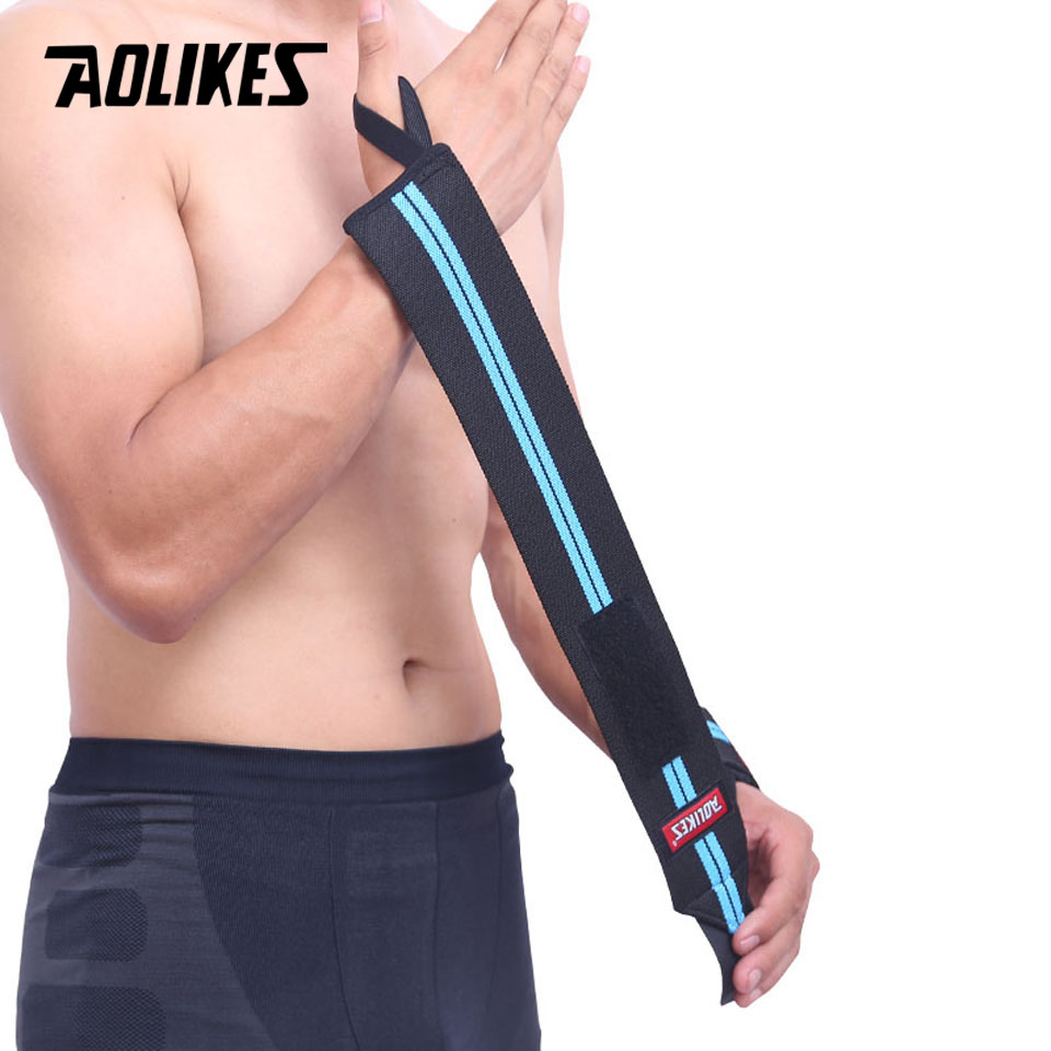 AOLIKES 1 ペアリストバンド手首サポート重量挙げジム - Crossfit Training Gear のレビューと価格