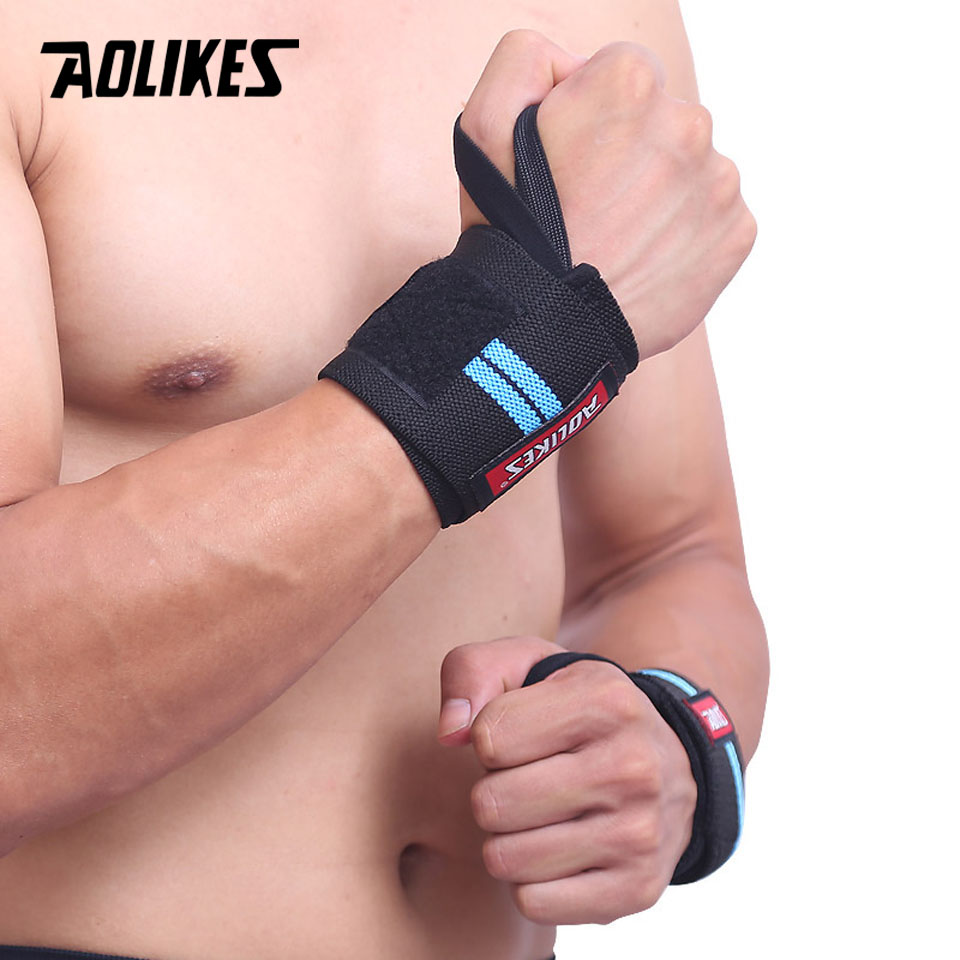 AOLIKES 1 ペアリストバンド手首サポート重量挙げジム - Crossfit Training Gear のレビューと価格