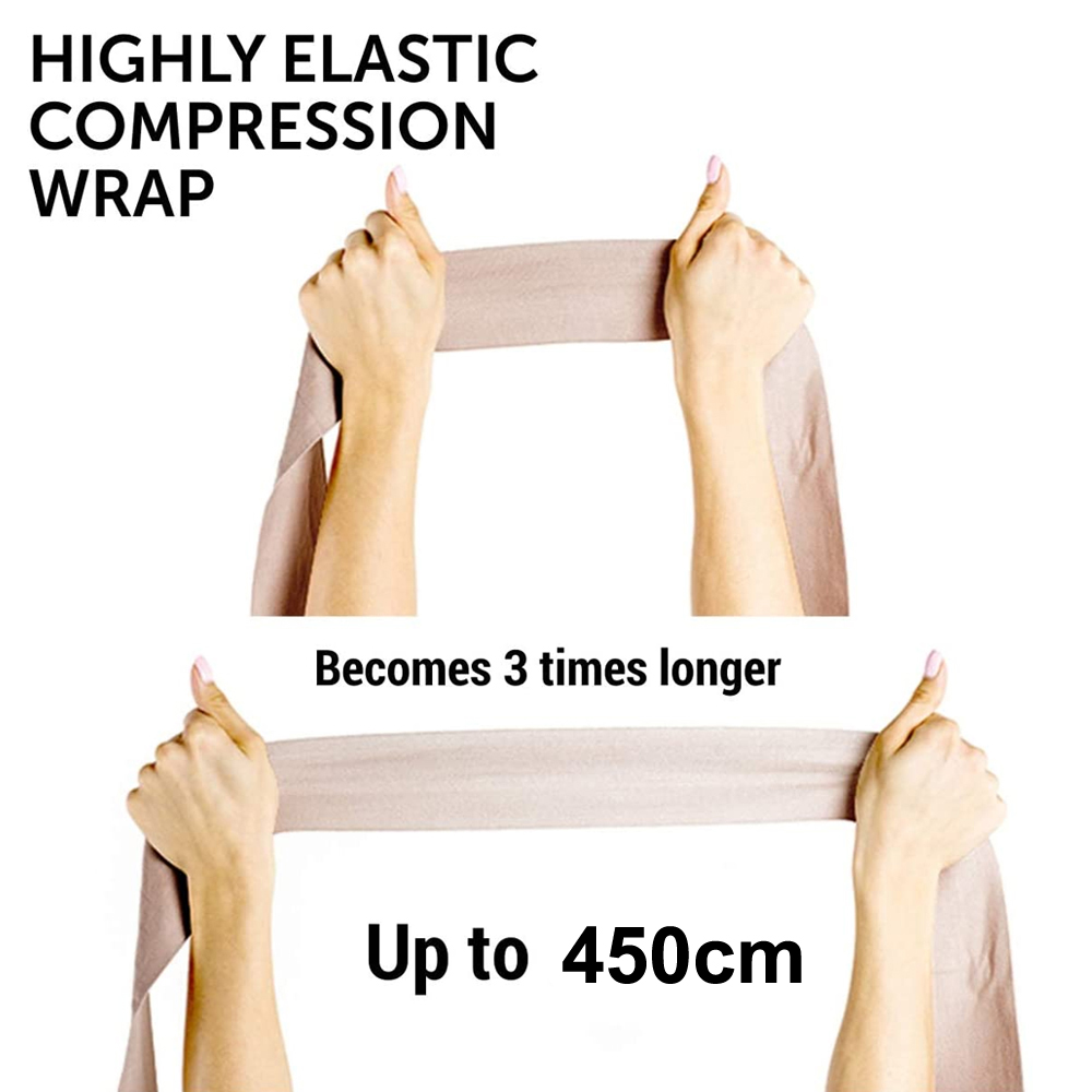 フック付き弾性圧縮包帯ラップ5ロール、足首、手首、腕、脚の捻 - Wrist Wrap Support のレビューと価格
