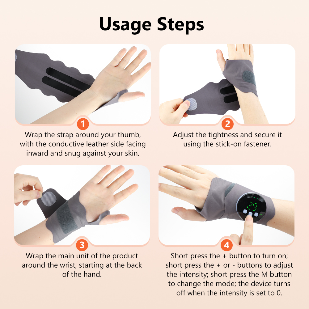EMSリストブレースプロテクター コードレス電動ハンドマッサ - Wrist Wrap Support のレビューと価格