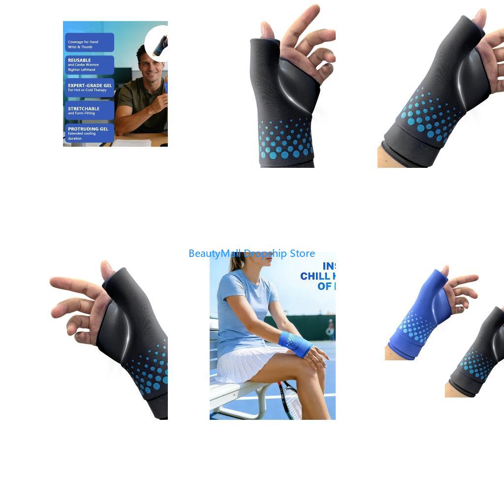 40JD 再利用可能なホットコールドゲルパッド、手首用、腱炎 - Wrist Wrap Support のレビューと価格